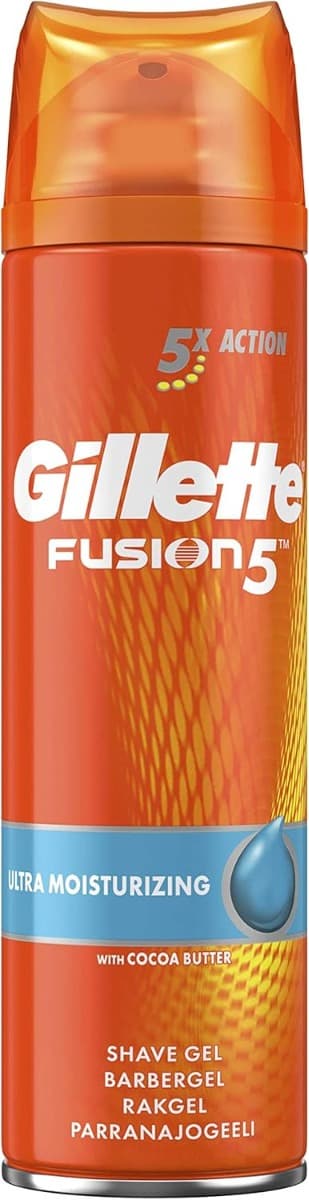 Gillette Fusion5 Ultra Hydrating Гел за бръснене – 200 ml
Интензивно хидратиращ гел за бръснене Gillette с нежна формула за чувствителна кожа
