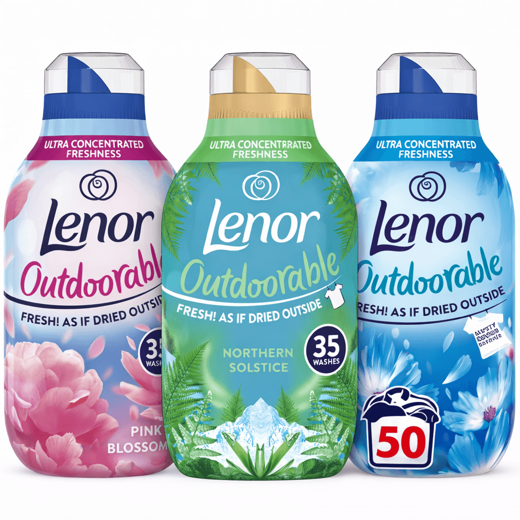 Lenor Outdoorable концентрирани омекотители – различни аромати и разфасовки