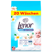Изберете чистота и нежност с Lenor Sensitive – перфектен избор за чувствителна кожа.