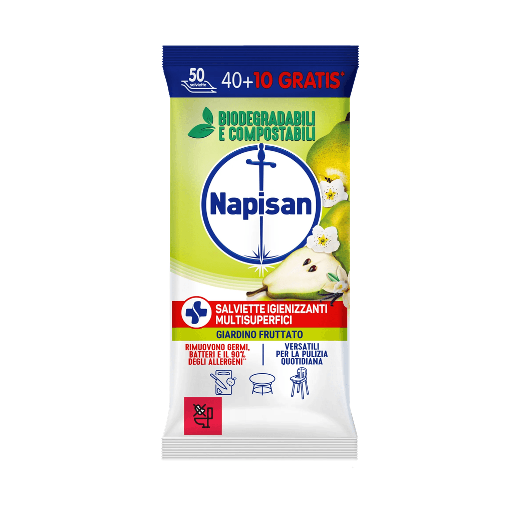 Napisan Giardino Fruttato хигиенизиращи мултифункционални кърпички за повърхности