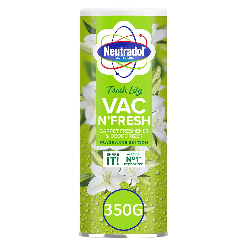 Neutradol прах за килими Fresh Lily – изглед отпред