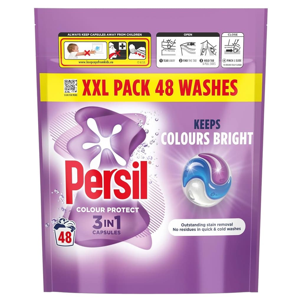 Persil Colour Protect 3in1 Капсули за Цветни Материи 48 бр