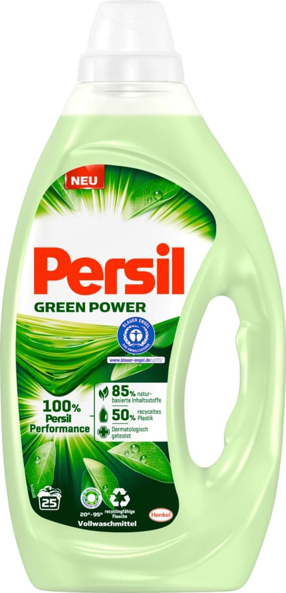 Persil Green Power Liquid Detergent 1,25 L – бутилка отпред