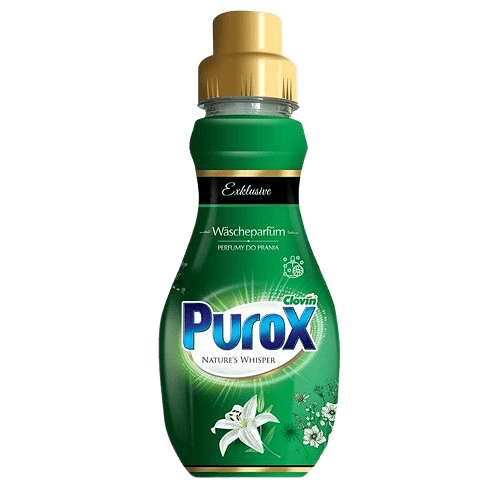 „Purox Nature’s Whisper – парфюм за пране 400 мл (предна страна)“