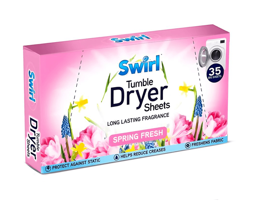 Опаковка Swirl Dryer Sheets Spring Fresh – 35 листа