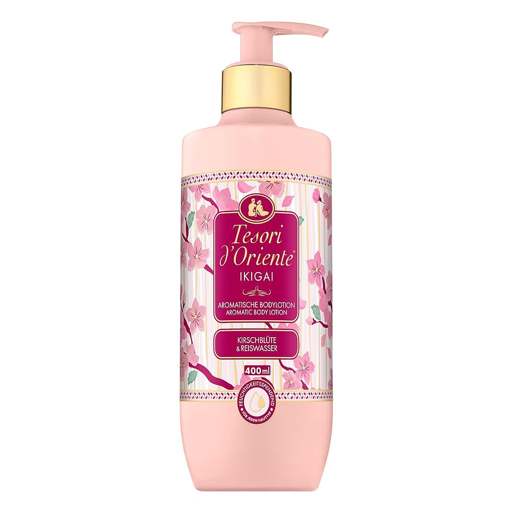 Tesori d’Oriente Ikigai Aromatic Body Lotion 400 мл с цвят от вишна и оризова вода