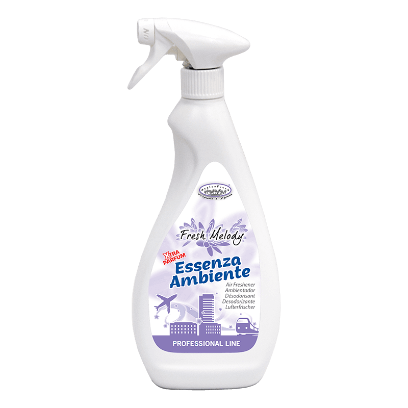 Опаковка и преден изглед на Air Essence- Fresh Melody 750 ml | Многофункционален ароматизиран препарат за прах и ароматерапия