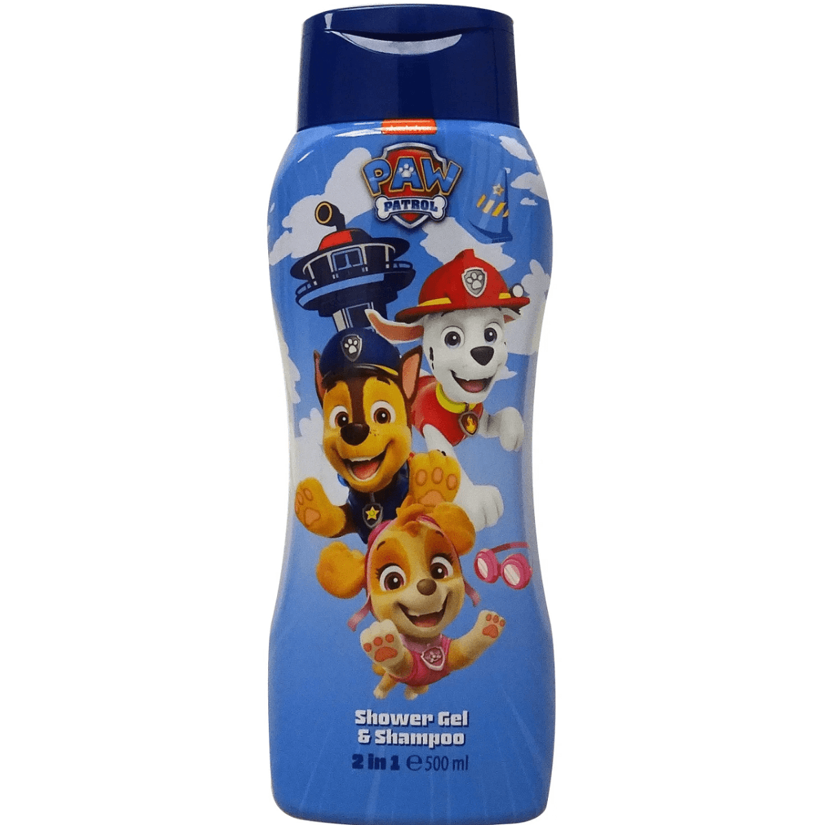 PAW Patrol 2-в-1 душ-гел и шампоан 500 ml – бутилка с Chase, Marshall и Skye