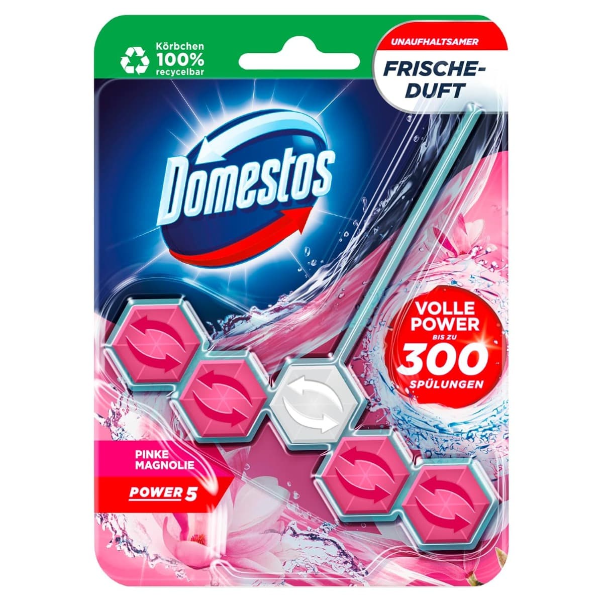 Тоалетно Блокче Domestos Power 5 Pink Magnolia