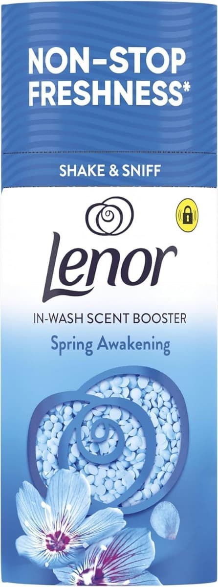 Lenor Spring Awakening – ароматни перли за пране, In-Wash Scent Booster, предна страна