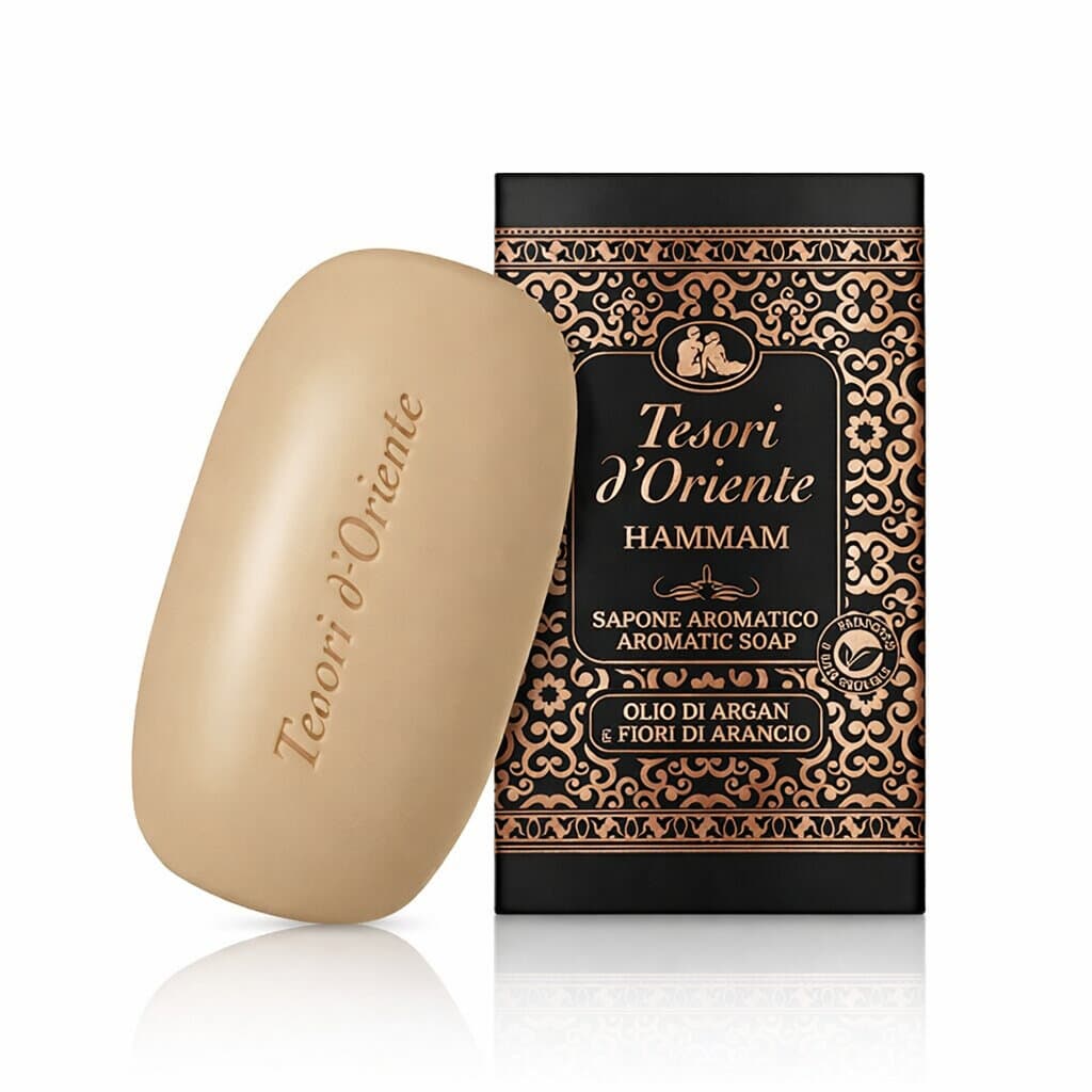 Tesori d'Oriente Hammam Solid Soap в елегантна опаковка, твърд сапун с аромат на Хамам. 1