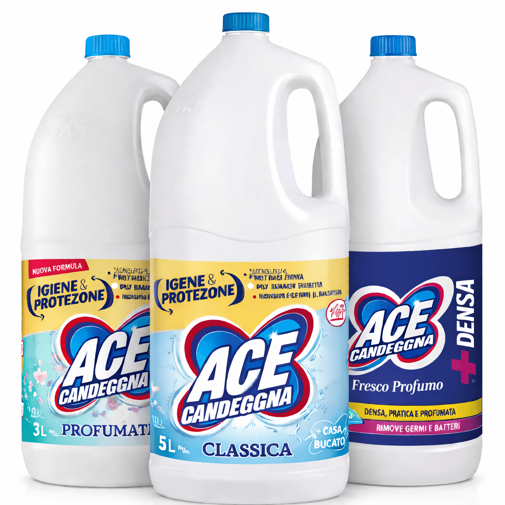 ACE – Белина за пране и дома. Класическа, ароматизирана, плътна