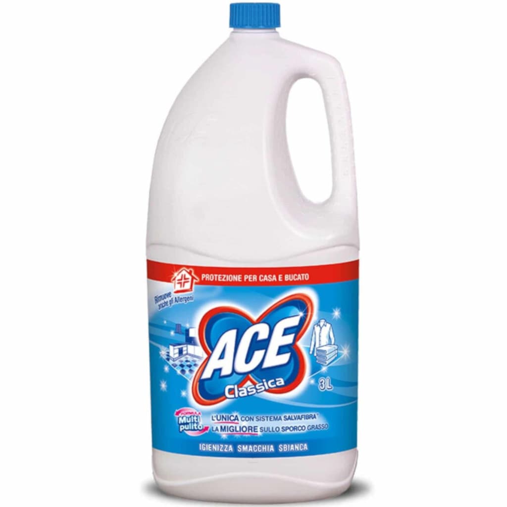 Опаковка на ACE Classica (3 Л) за безупречна чистота с характерното лого и дизайн на продукта.