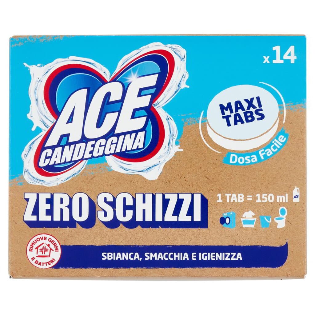 ACE Candeggina Maxi Tabs – опаковка отпред (14 таблетки)