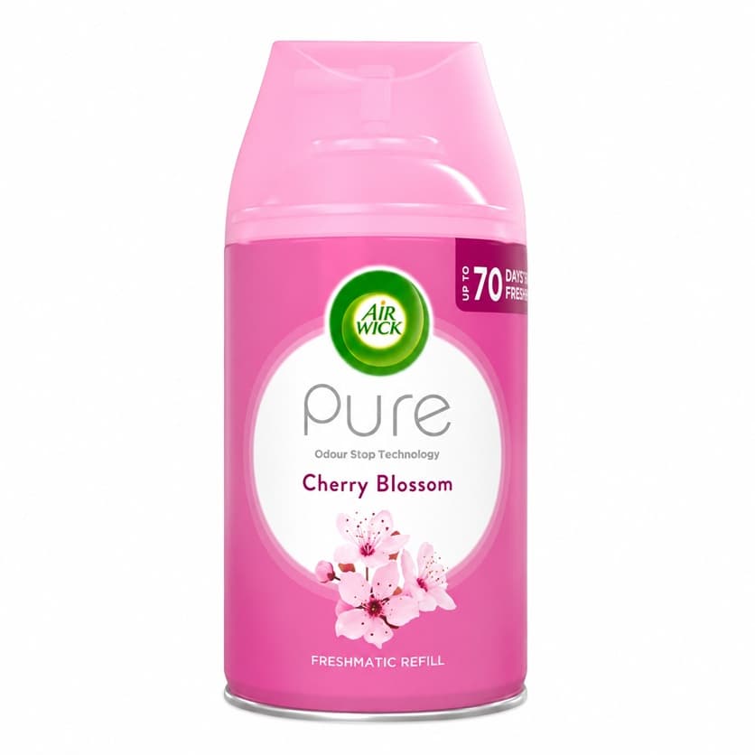 Air Wick Pure Cherry Blossom Freshmatic Refill пълнител за автоматичен освежител 250 мл с аромат на цъфтяща череша