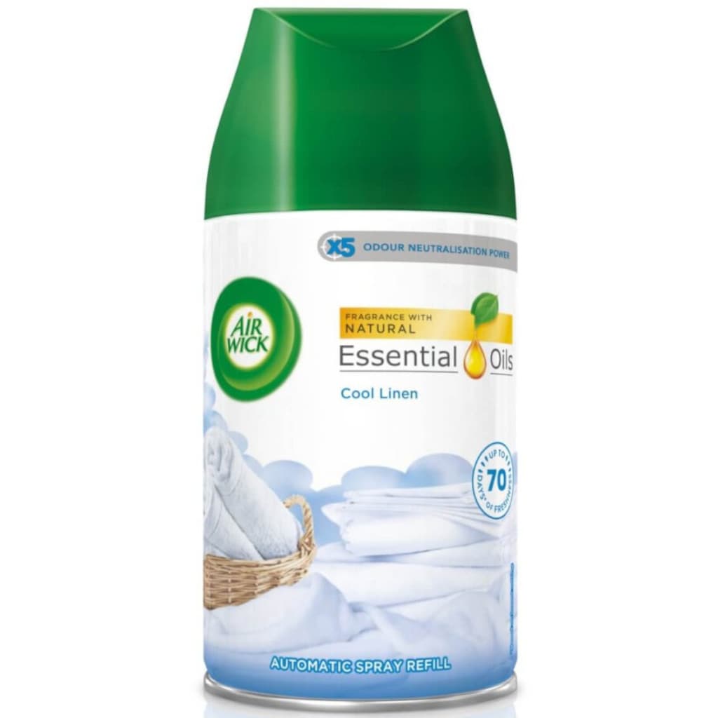 Air Wick Automatic Spray Refill Cool Linen 250 мл – предна част