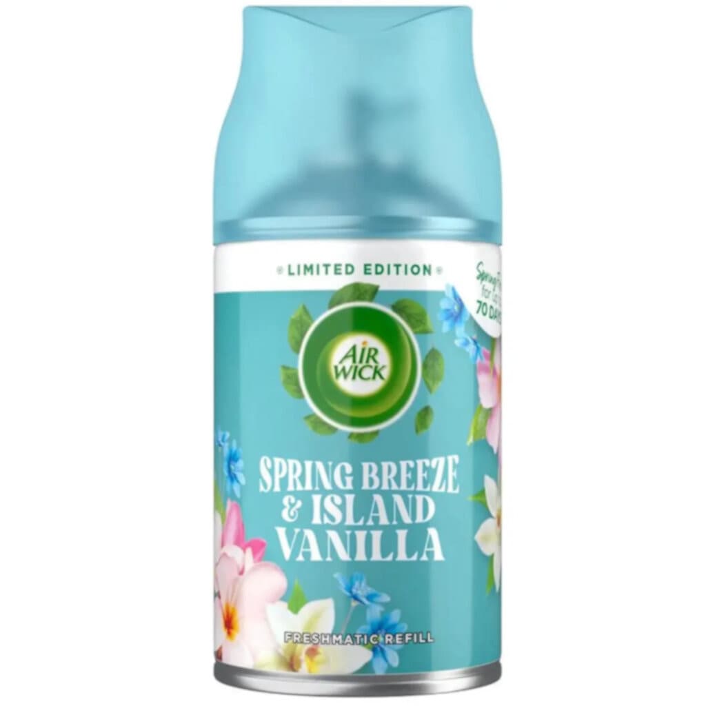 Air Wick Freshmatic Spring Breeze – предна част на опаковката 250 ml