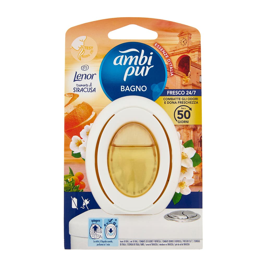 Ambi Pur Bagno Essenze d’Italia Lenor Tramonto di Siracusa ароматизатор за баня 7,5 мл