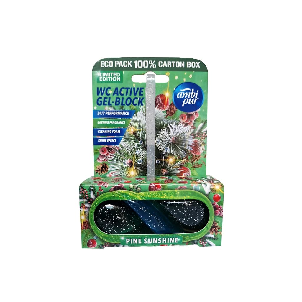 Ambi Pur WC Active Gel-Block Pine Sunshine ароматизиращо WC блокче 45 г