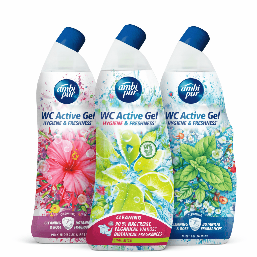 Ambi Pur WC Active Gel – хигиенизиращ гел за тоалетна - избор на аромат