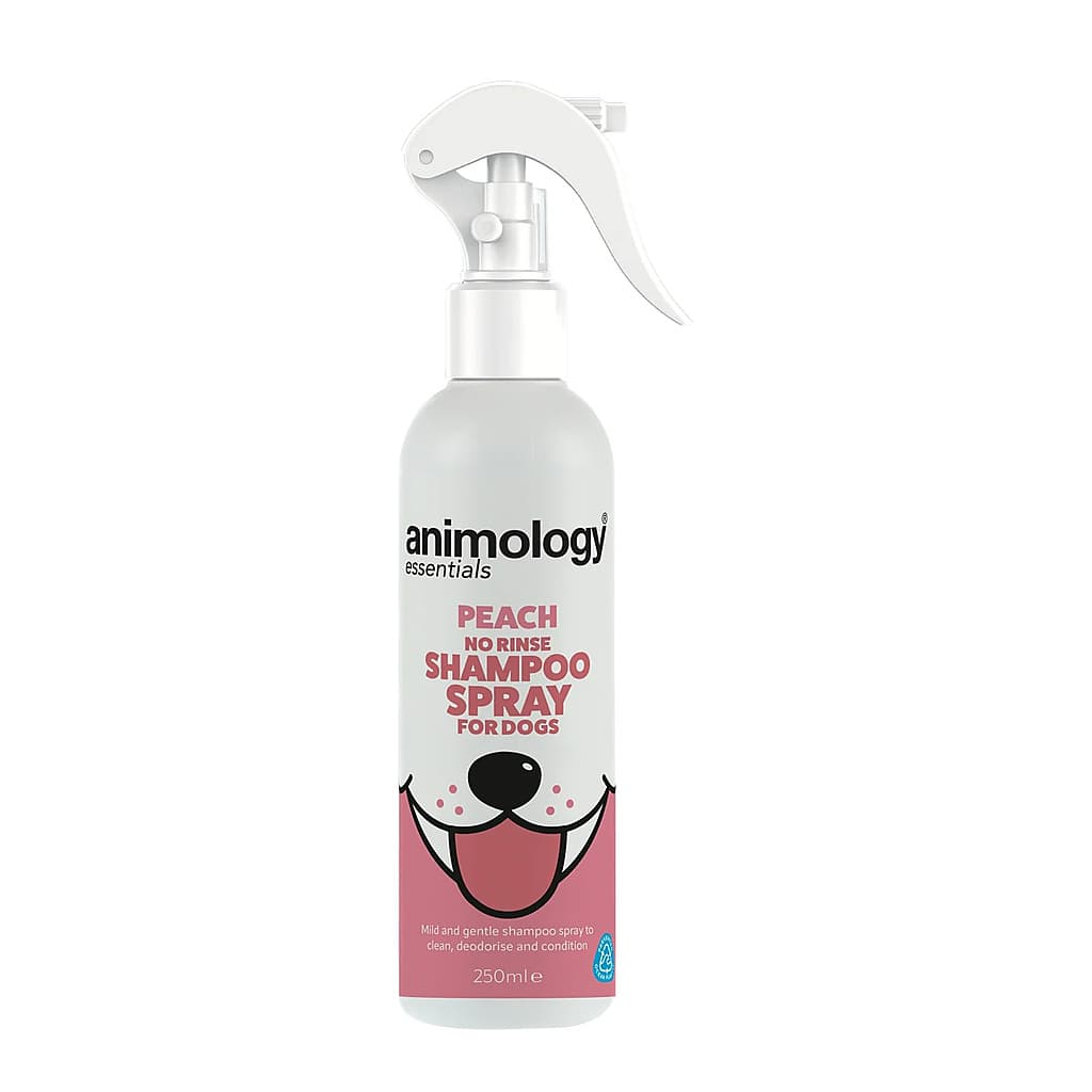 Animology Essentials Peach No Rinse Shampoo Spray шампоан спрей без изплакване за кучета с аромат на праскова 250 мл