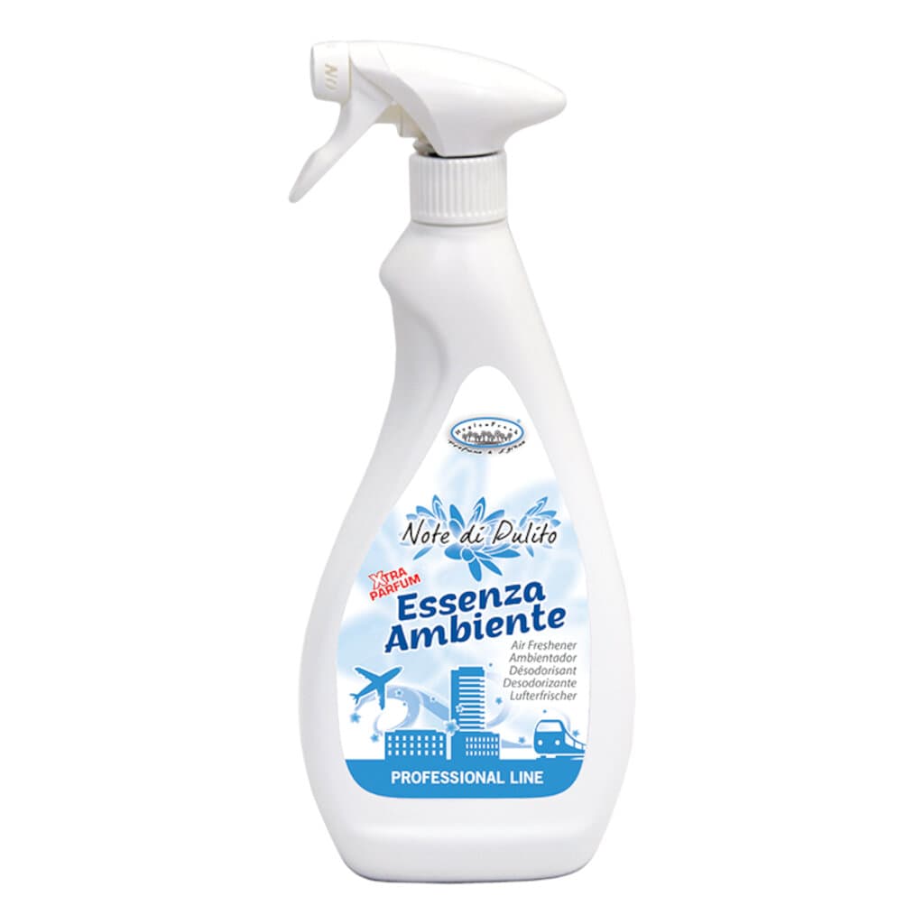 Опаковка и преден изглед на Air Essence Note di Pulito в опаковка, ароматна есенция с дълготраен аромат на чисто.