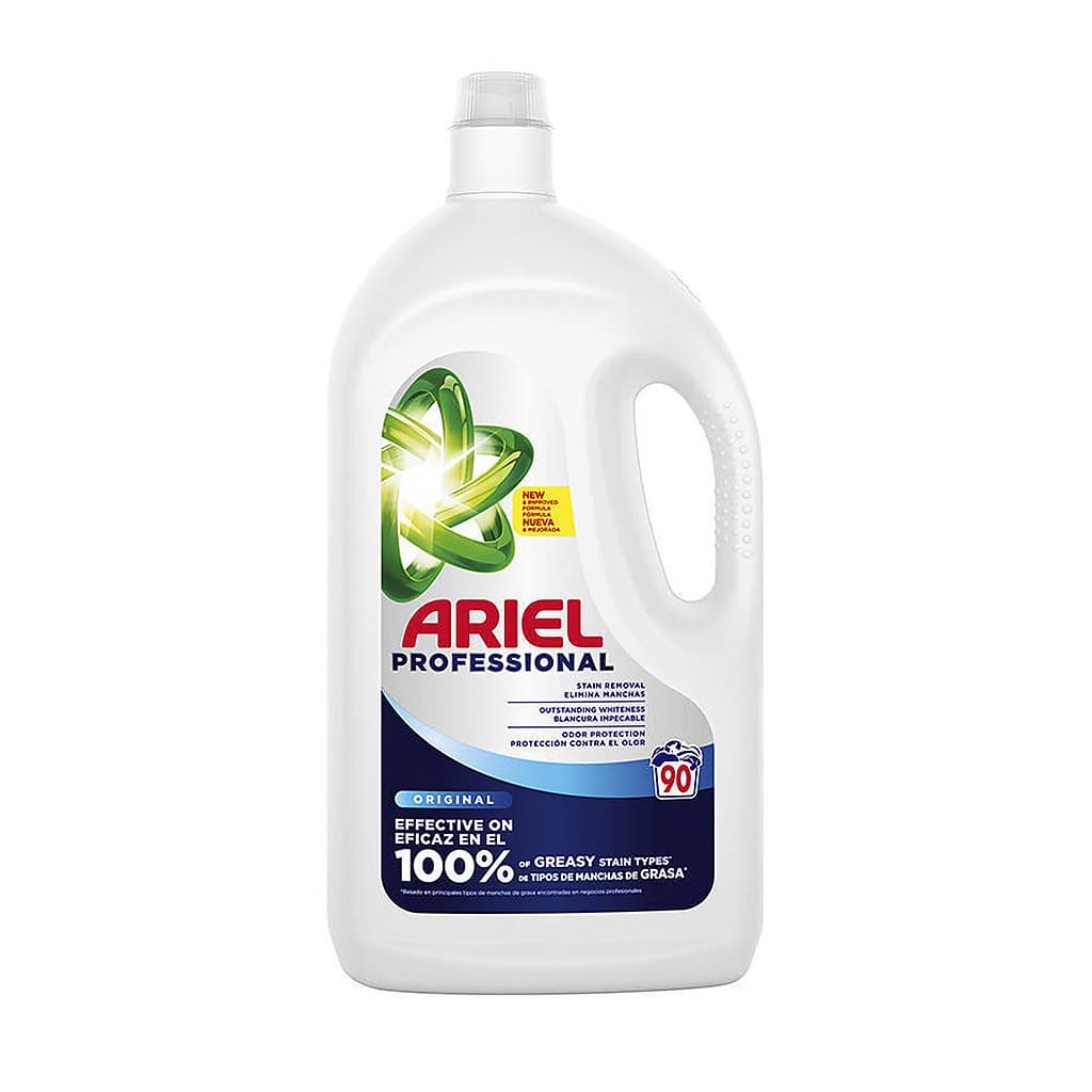 Ariel Professional Original професионален течен перилен препарат за бяло и светло пране 4.05 л 90 пранета