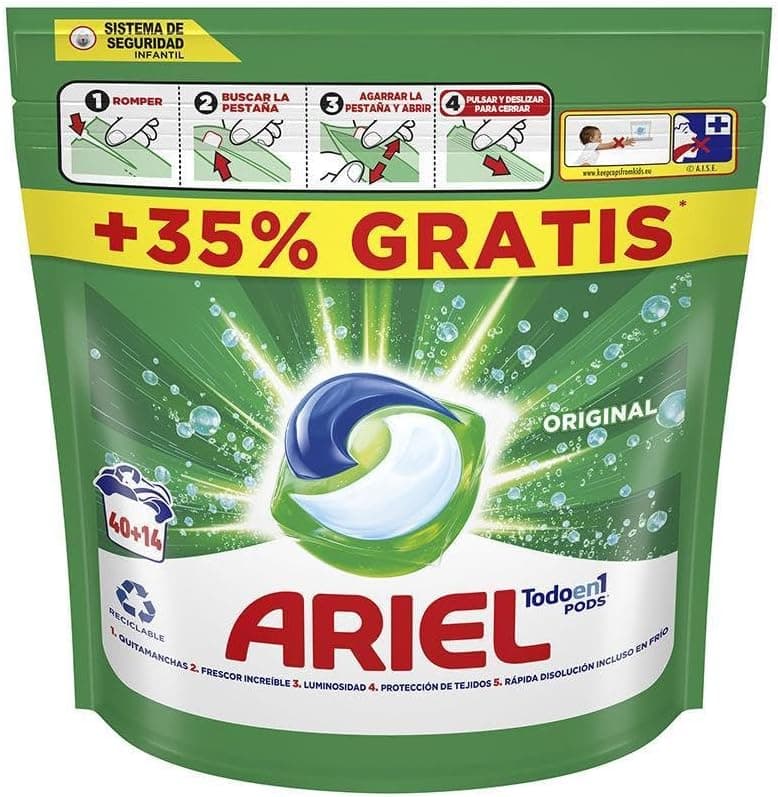 Ariel All‑in‑One Pods Original – 54 броя, пакет отпред