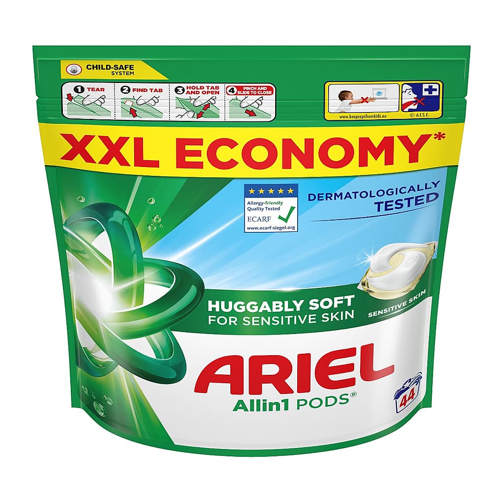 Ariel All in 1 PODS Sensitive Skin Капсули за Пране 50 бр
