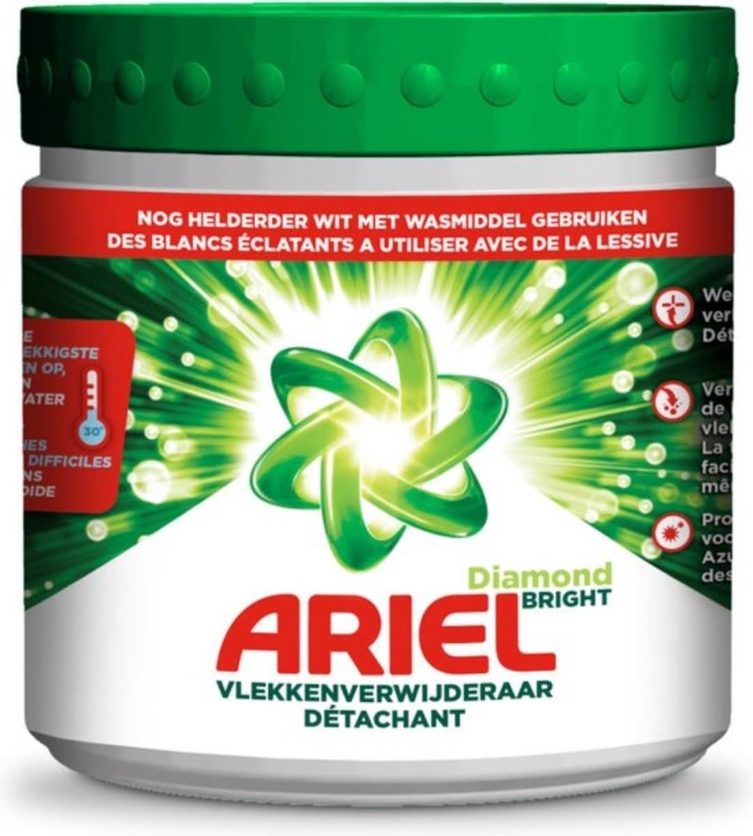 Ariel Diamond Bright Прах за премахване на петна – Опаковка 500 г