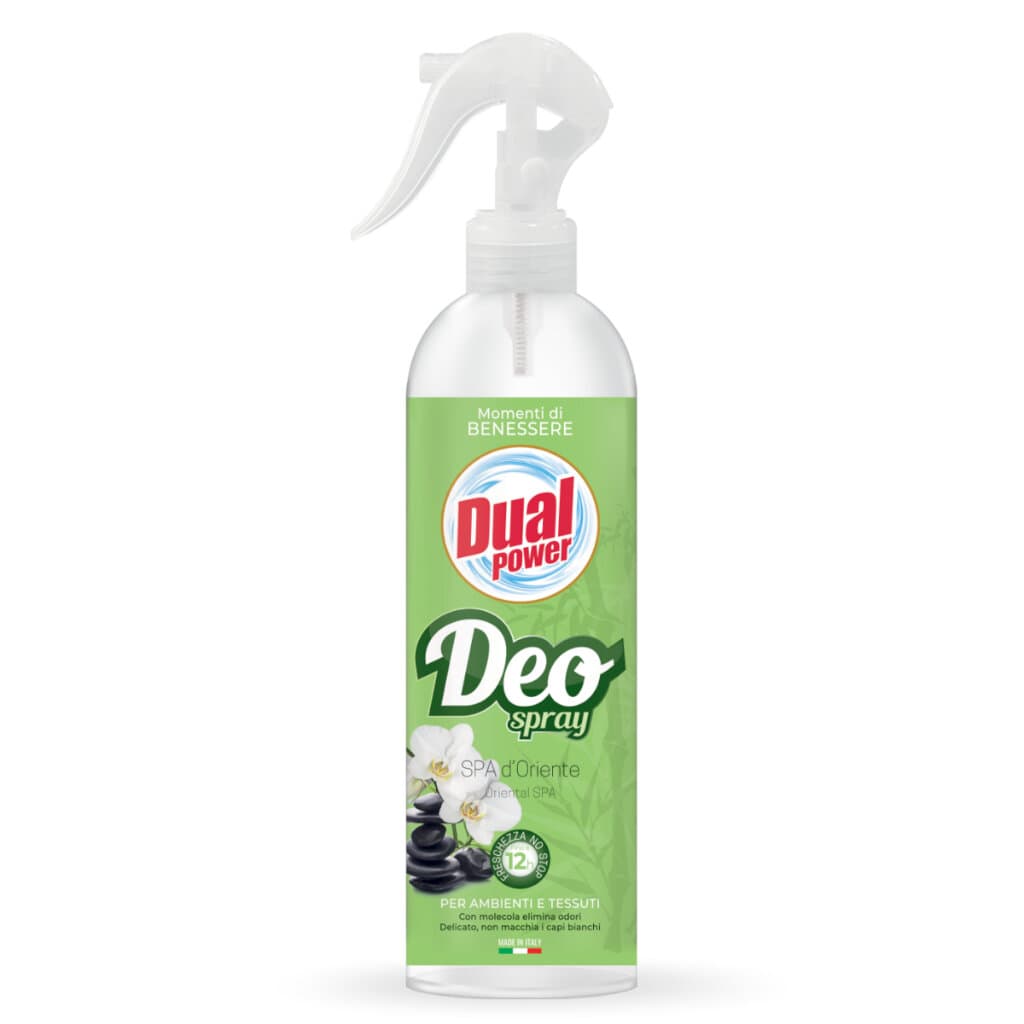 Опаковка и преден изглед на Deo Spray "Spa d'Oriente" – 300 ml | Дълготраен Аромат за Дома и Тъканите