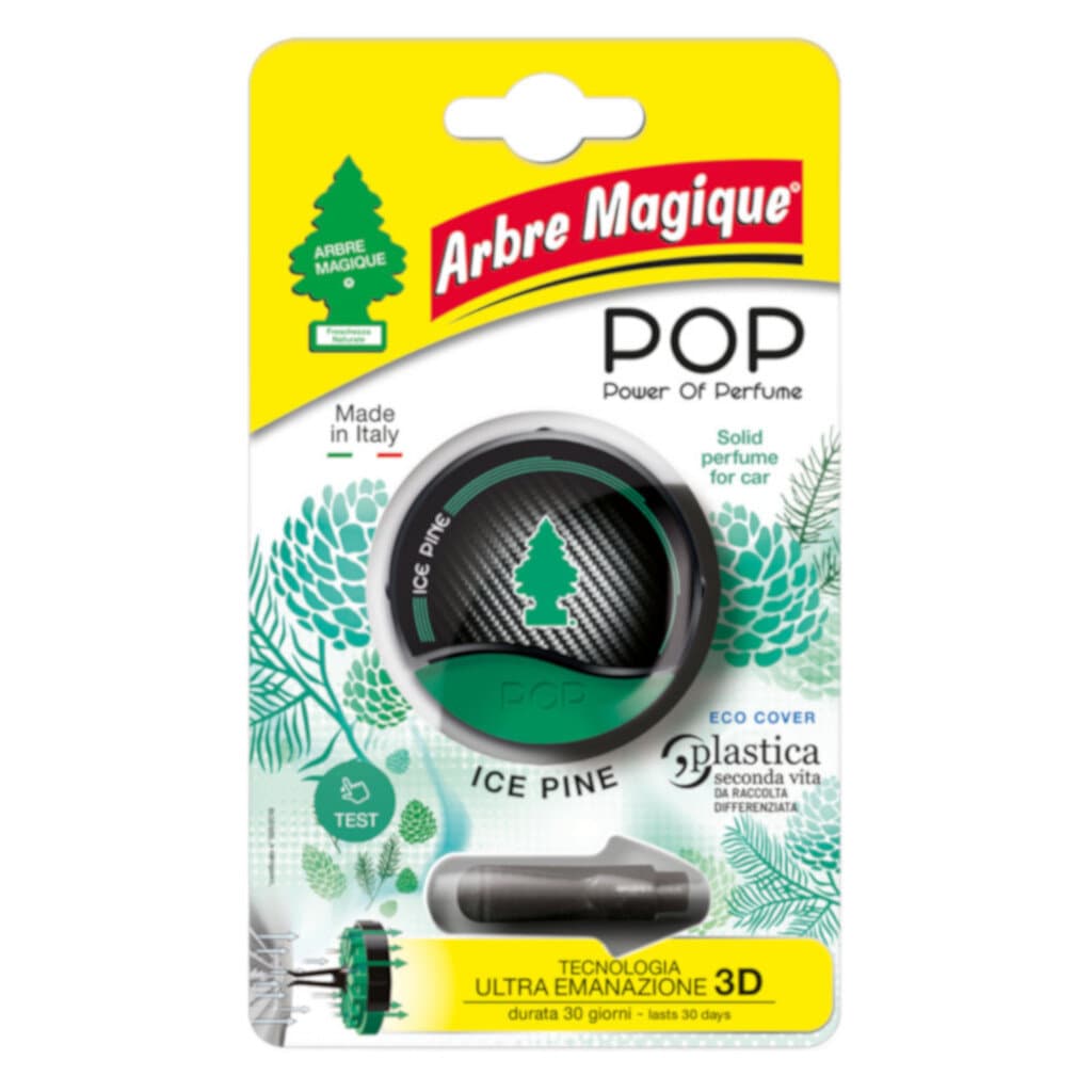 Arbre Magique POP Ice Pine автомобилен ароматизатор – предна опаковка