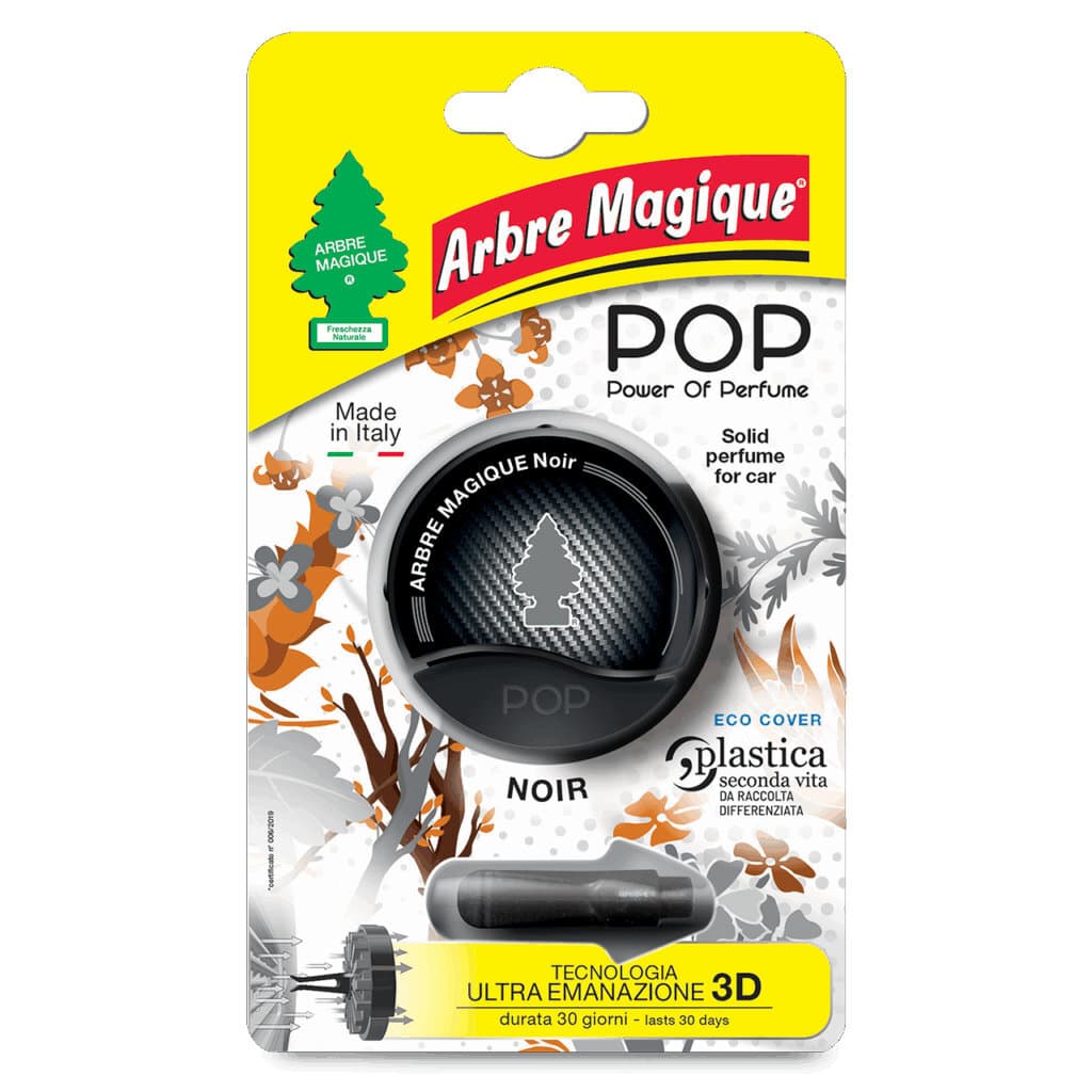 Arbre Magique POP Noir – автомобилен ароматизатор, предна опаковка