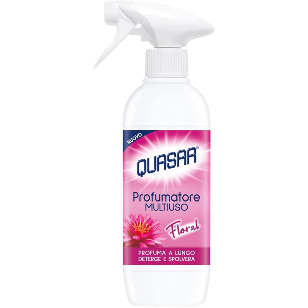 Опаковка на Quasar Profumatore Multiuso Floral (500 мл).