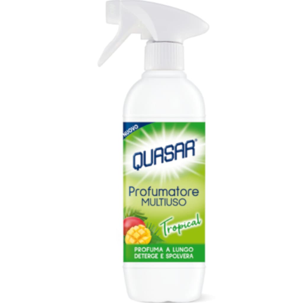 Опаковка на Quasar Profumatore Multiuso Tropical (500 ml).