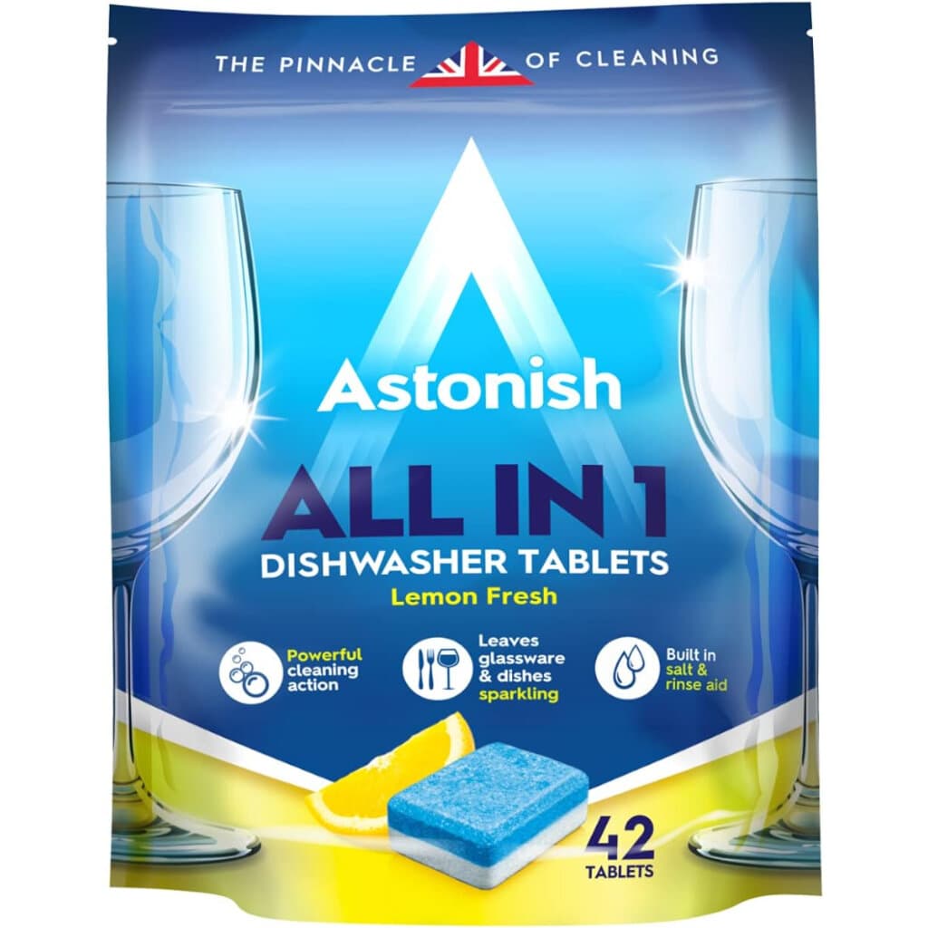 Astonish All in 1 Таблетки за Съдомиялна аромат Лимон 42 БР