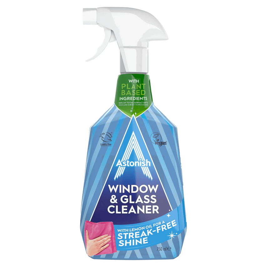 Astonish Window & Glass Cleaner Eucalyptus & Lemon – бутилка отпред