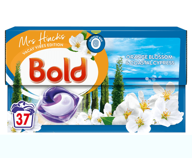 Bold 3in1 капсули за пране Orange Blossom & Coastal Cypress – предна страна