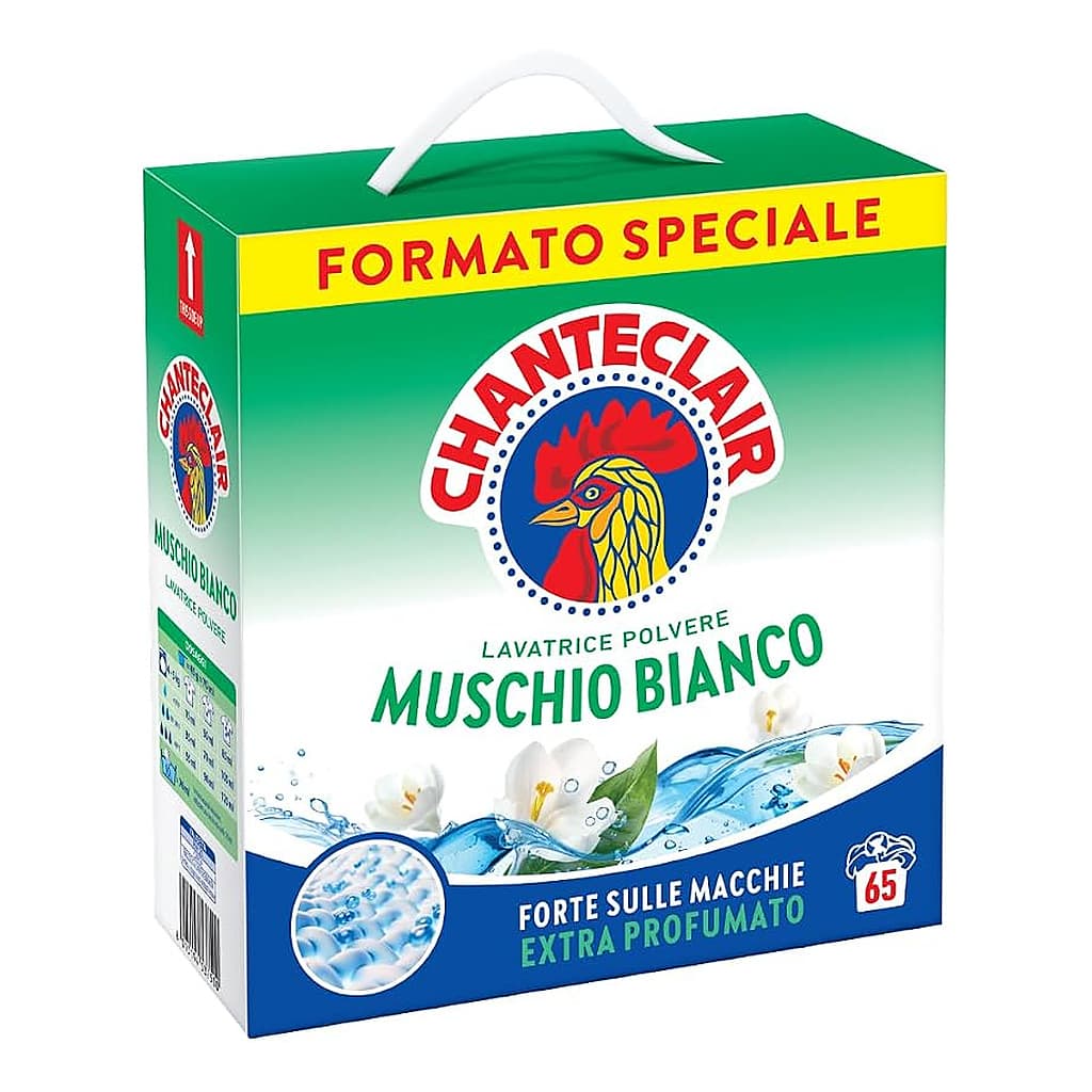 Chanteclair Lavatrice Polvere Muschio Bianco прах за пране с бял мускус 2,925 кг за 65 пранета