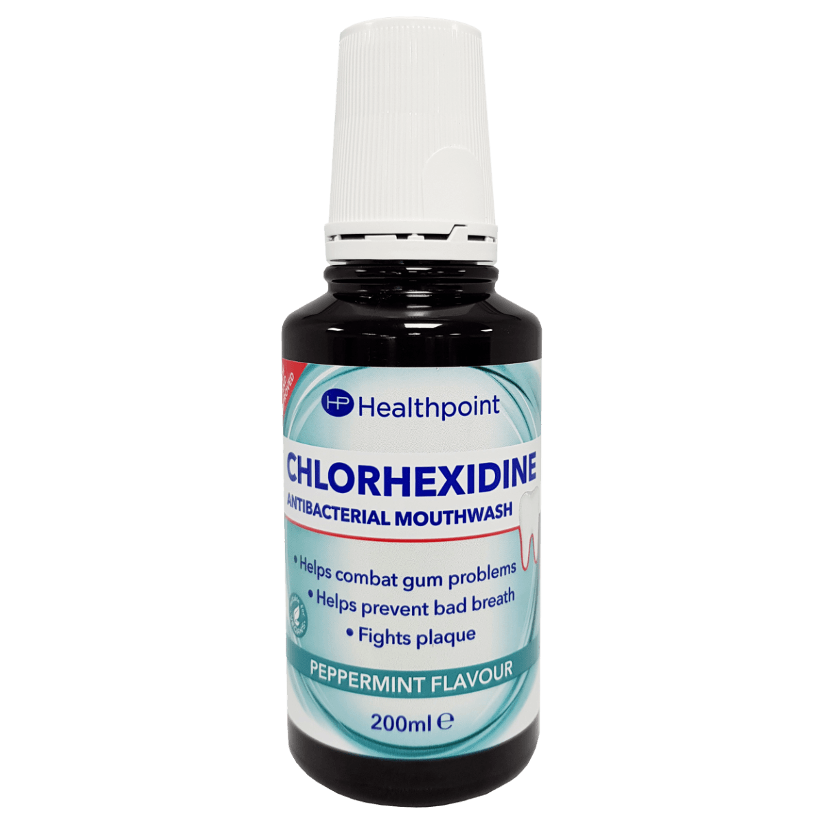 Healthpoint Chlorhexidine Mouthwash 400 мл– бутилка отпред