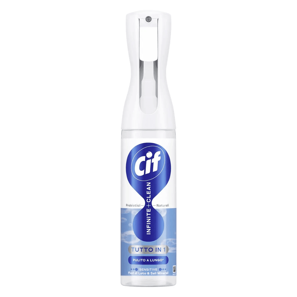 Cif Infinite+ Clean – Lotus & Mineral Salt 280 ml, пробиотичен мулти-спрей