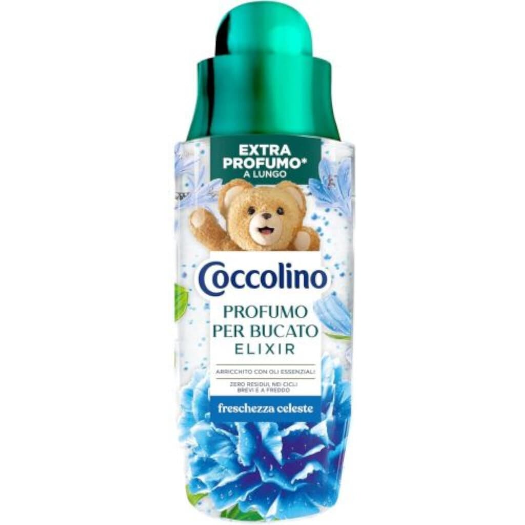 Coccolino Elixir Freschezza Celeste – лице на опаковката
