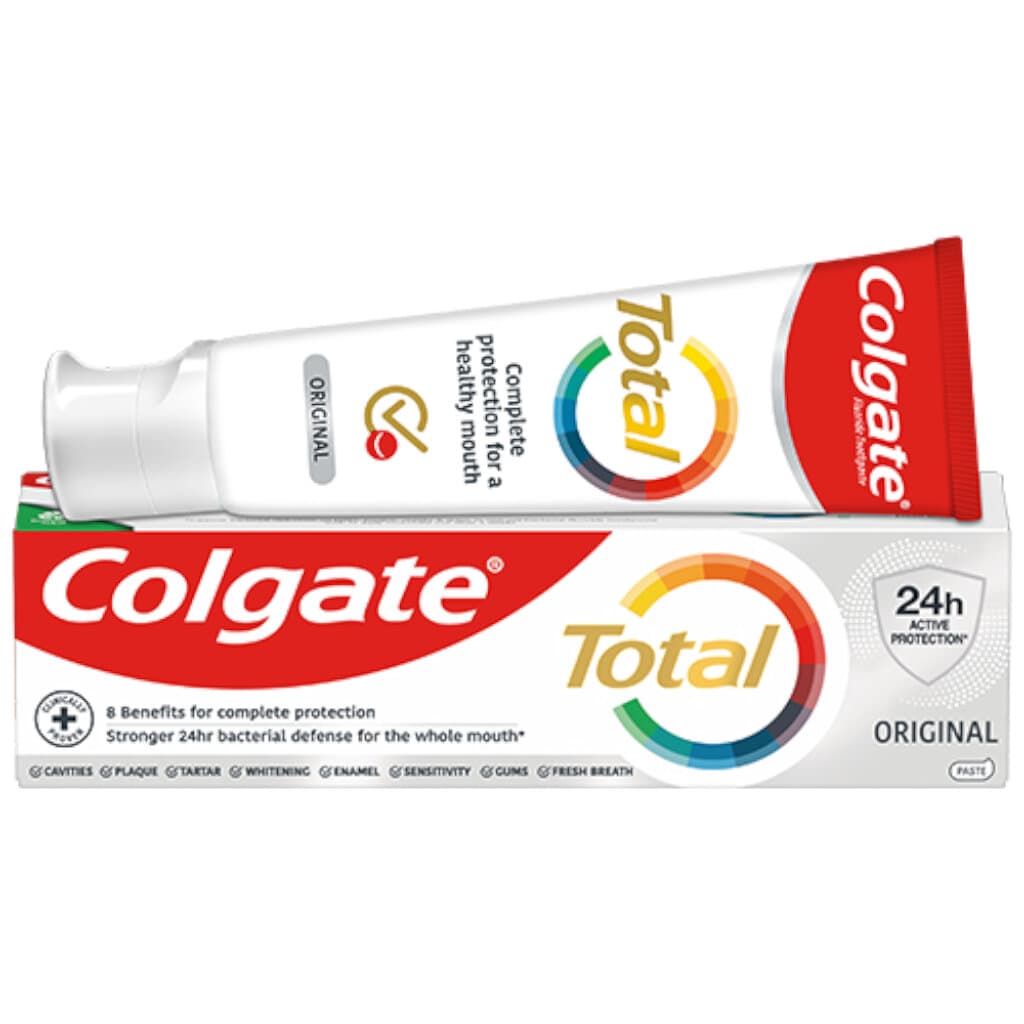 Colgate Total Original Toothpaste – 75 мл – Предна страна на опаковката.