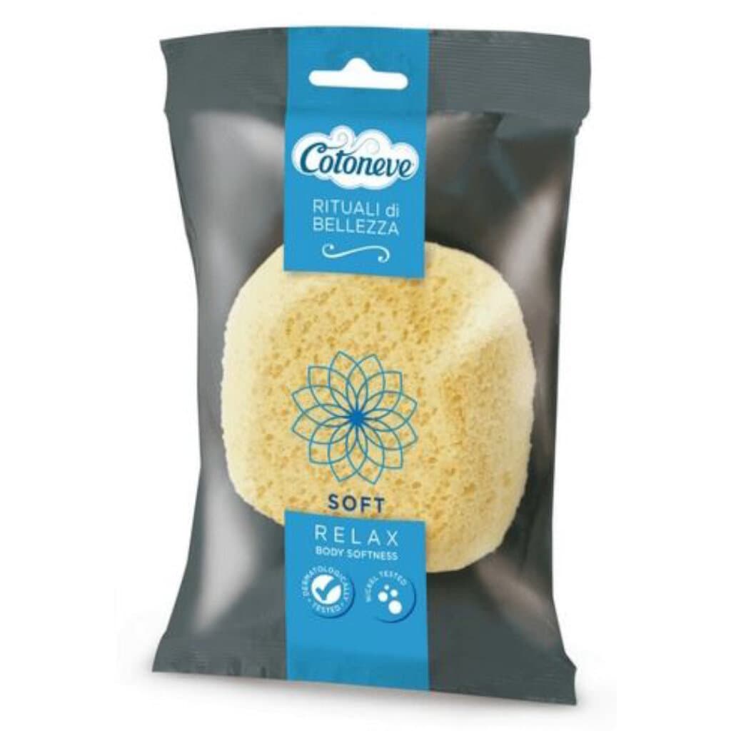 Cotoneve Soft Relax Spugna Bagno Soffice Mare - мека синя гъба с ергономичен дизайн.