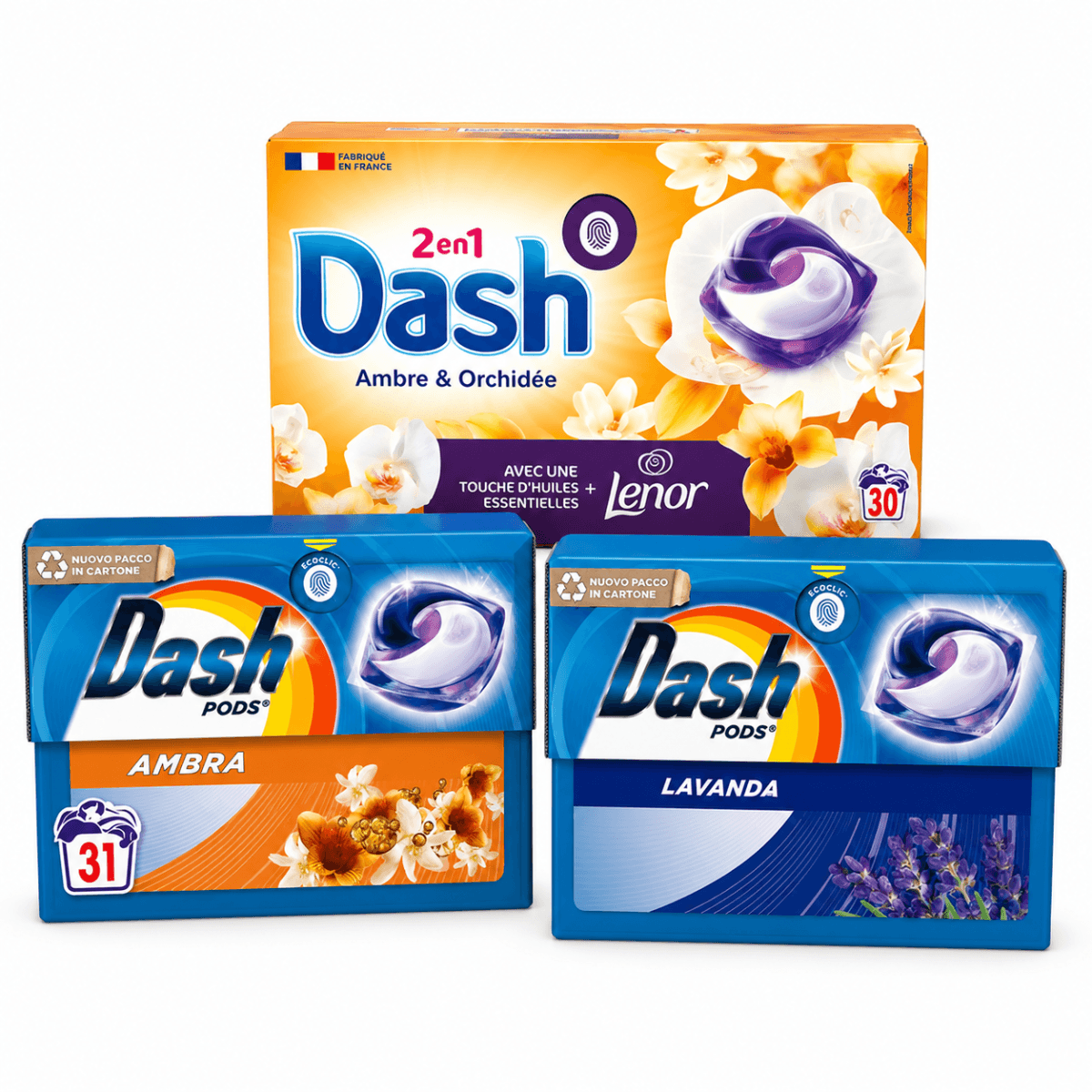 Dash универсални капсули за пране – различни ароматни варианти