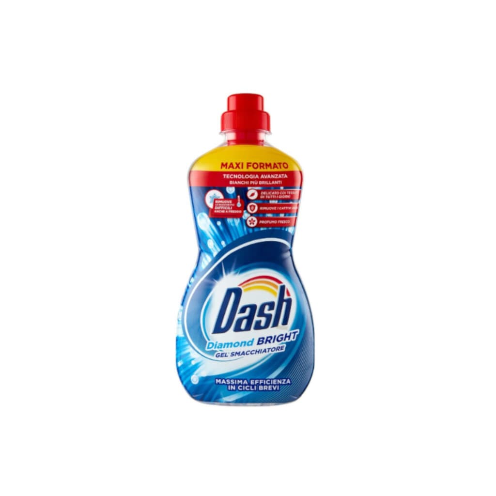 Dash Diamond Bright Gel Smacchiante per Capi Bianchi 800 ml – Предна страна на опаковката.