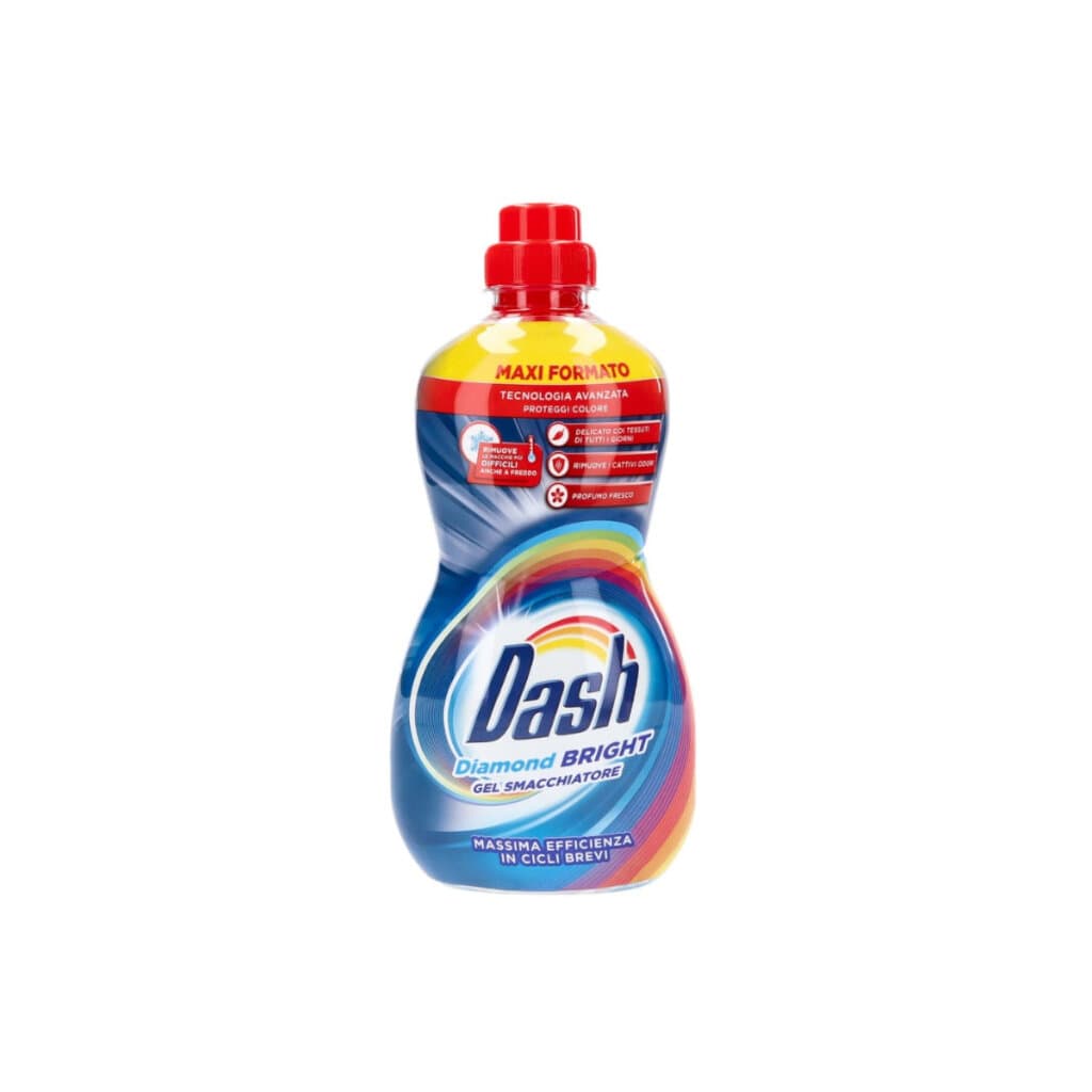 Dash Diamond Bright Gel Smacchiante per Capi Colorati 800 ml – Предна страна на опаковката.