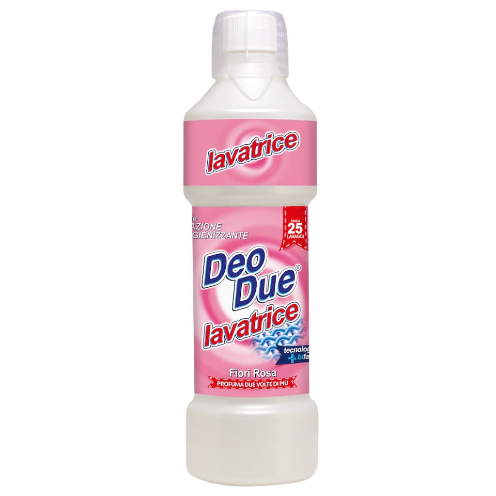 Deo Due Detergente Lavatrice Fiori Rosa – Течен препарат за пране с аромат на розови цветя.