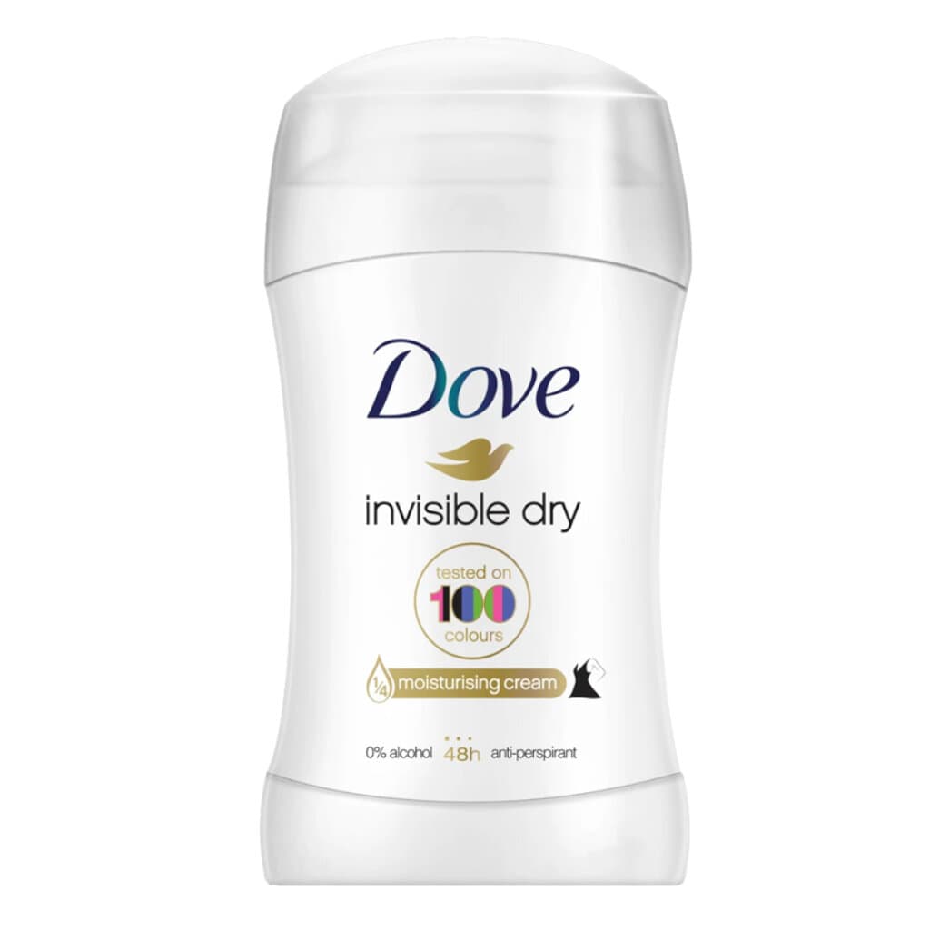 Dove Invisible Dry Stick – 48 часа защита без следи.