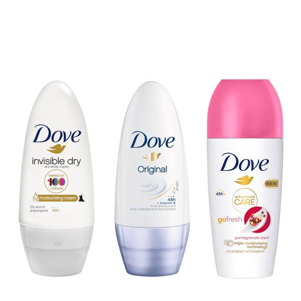 Изберете своя Dove Roll-On и се насладете на дълготрайна свежест и нежна грижа всеки ден.